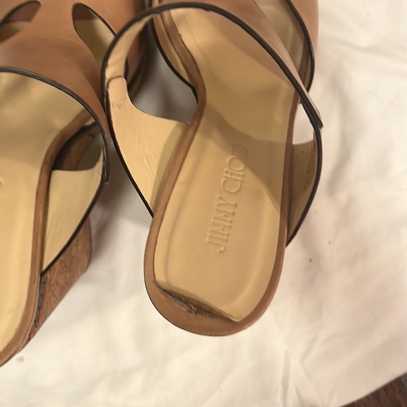 Jimmy Choo cork platform wedge size 39.5 - Picture 5 of 5